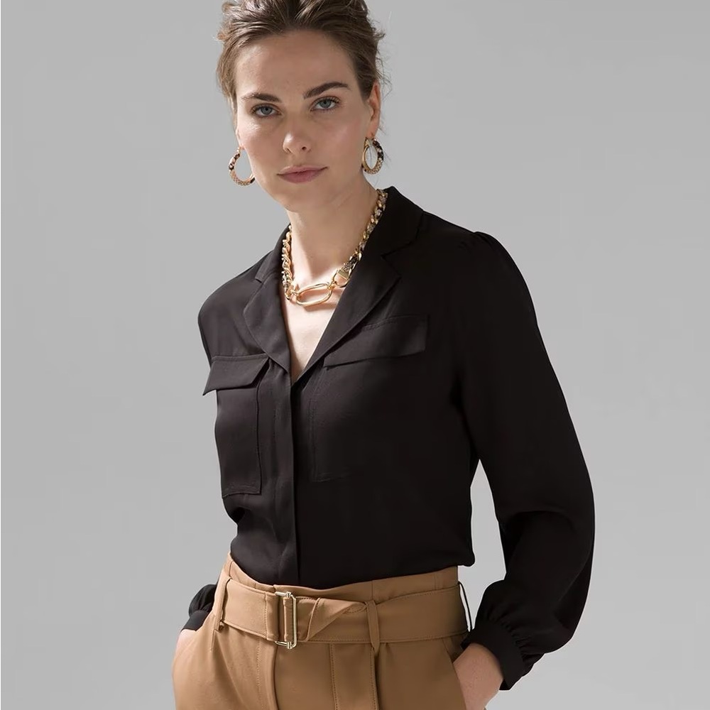 WHBM Long Sleeve Soft Shirt